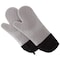 Hastings Home Silicone Oven Mitts, Extra Long Heat Resistant with Quilted Lining, 2-sided Textured Grip, 1-pair, Gray 112344AFZ - alternate 1